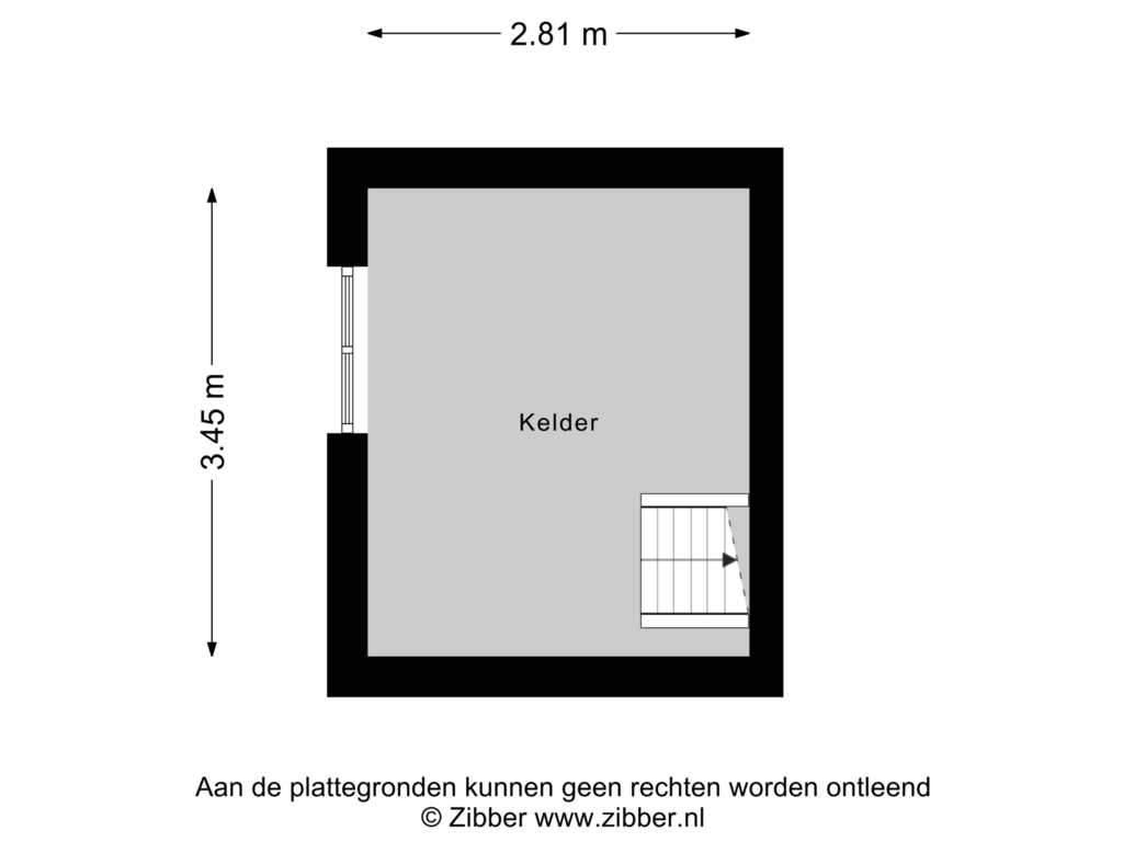 Bekijk plattegrond van Kelder van Batendijk 2