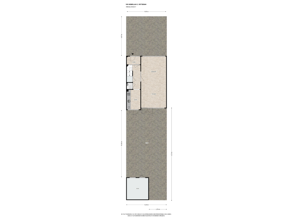 Bekijk plattegrond van perceeloverzicht van Von Weberlaan 3