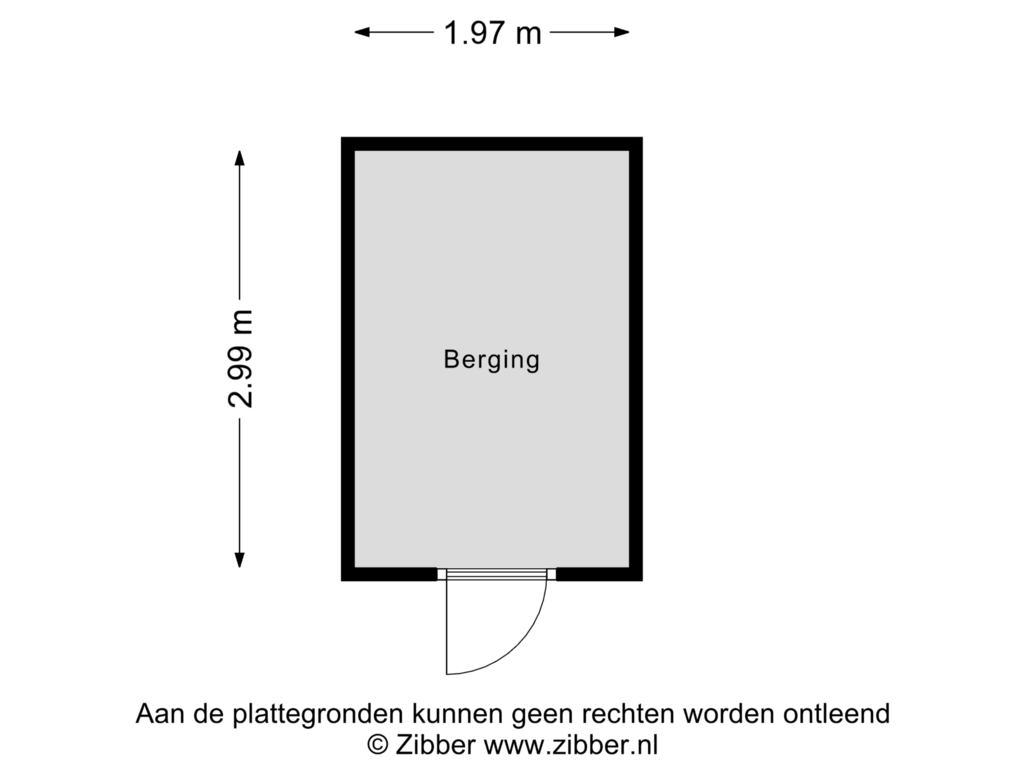 Bekijk plattegrond van Berging van Vrouw Avenweg 172