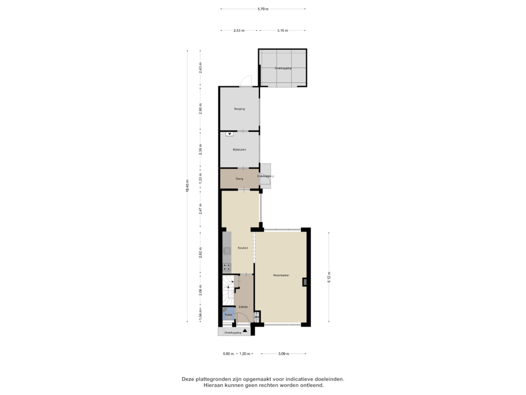 Bekijk plattegrond van Begane Grond van Paulus Potterstraat 3