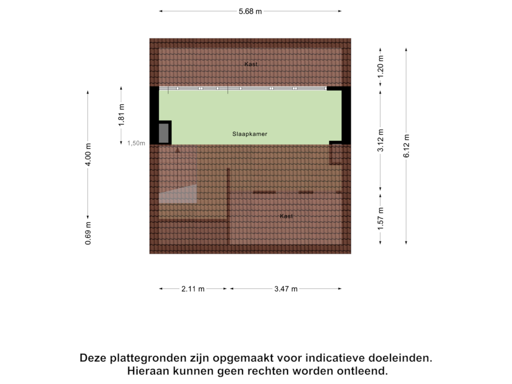 Bekijk plattegrond van Tweede Verdieping van Paulus Potterstraat 3