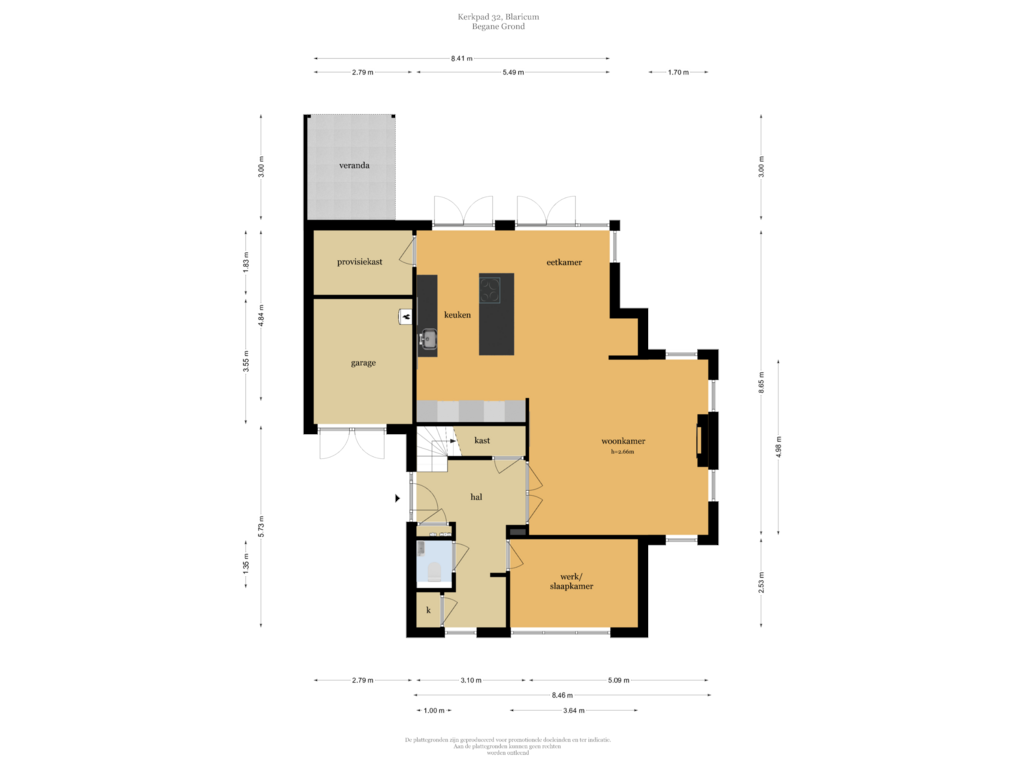 Bekijk plattegrond van Begane grond van Kerkpad 32