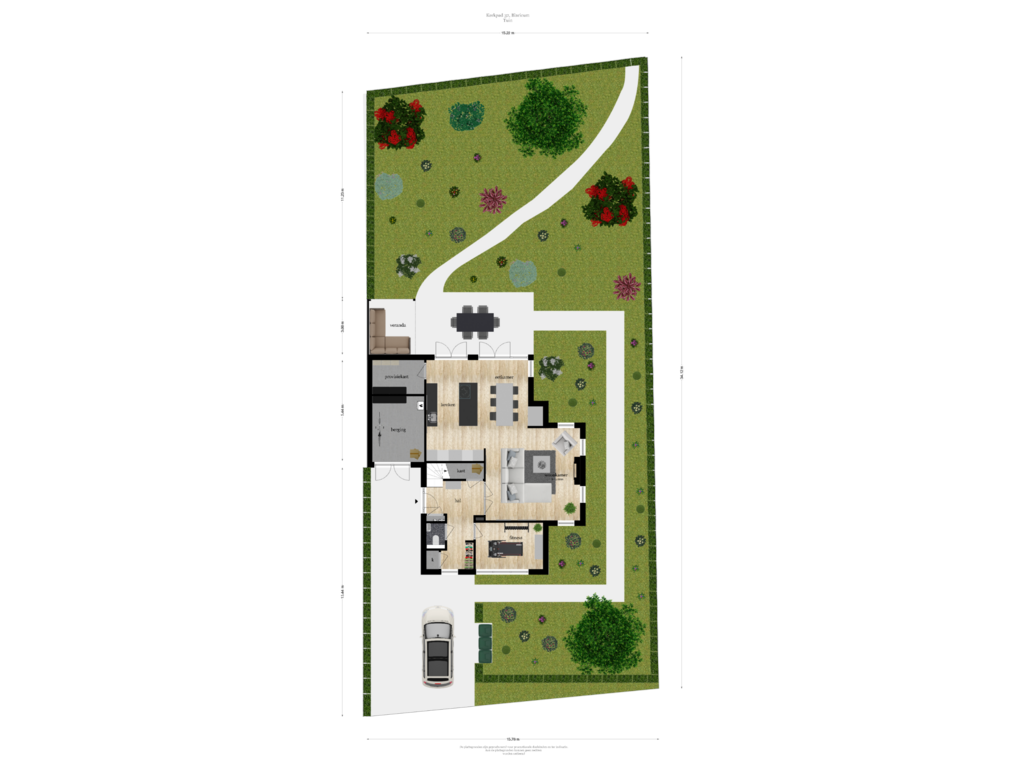 Bekijk plattegrond van Tuin van Kerkpad 32