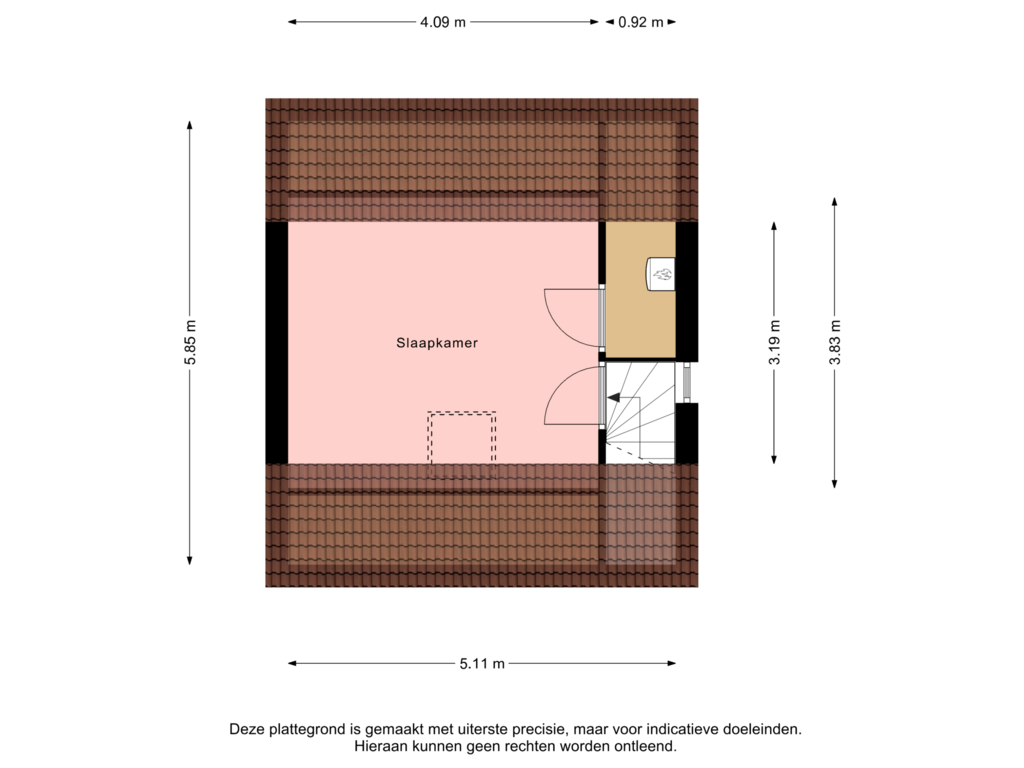 Bekijk plattegrond van 2e Verdieping van Noorderbocht 90