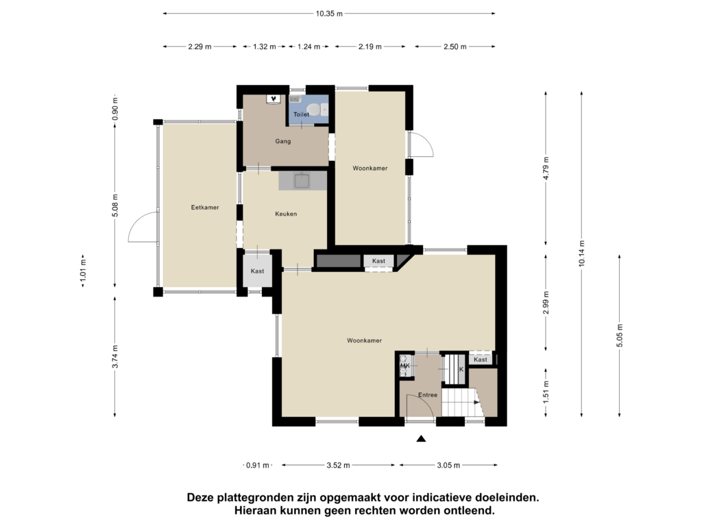 View floorplan of Begane Grond of Nieuwstraat 4