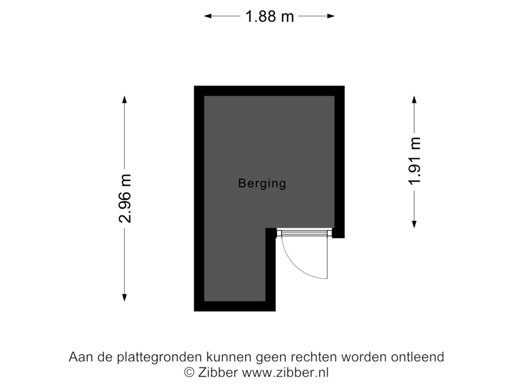 Bekijk plattegrond van Berging van Genovevalaan 210