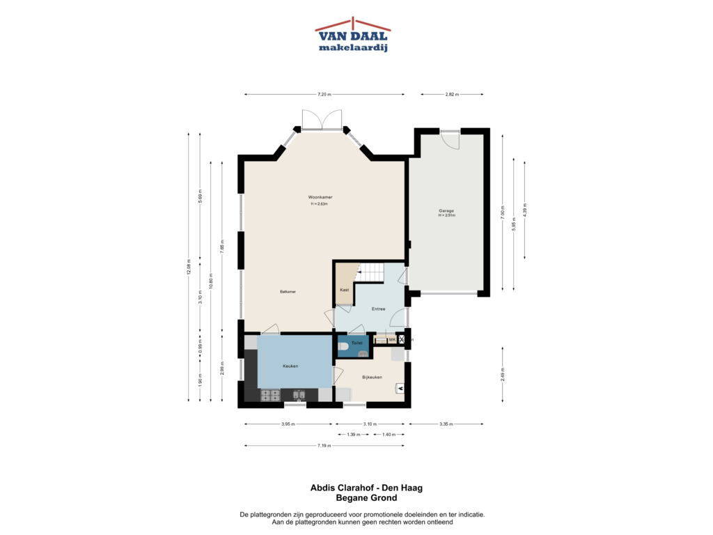 View floorplan of Begane grond of Abdis Clarahof 5