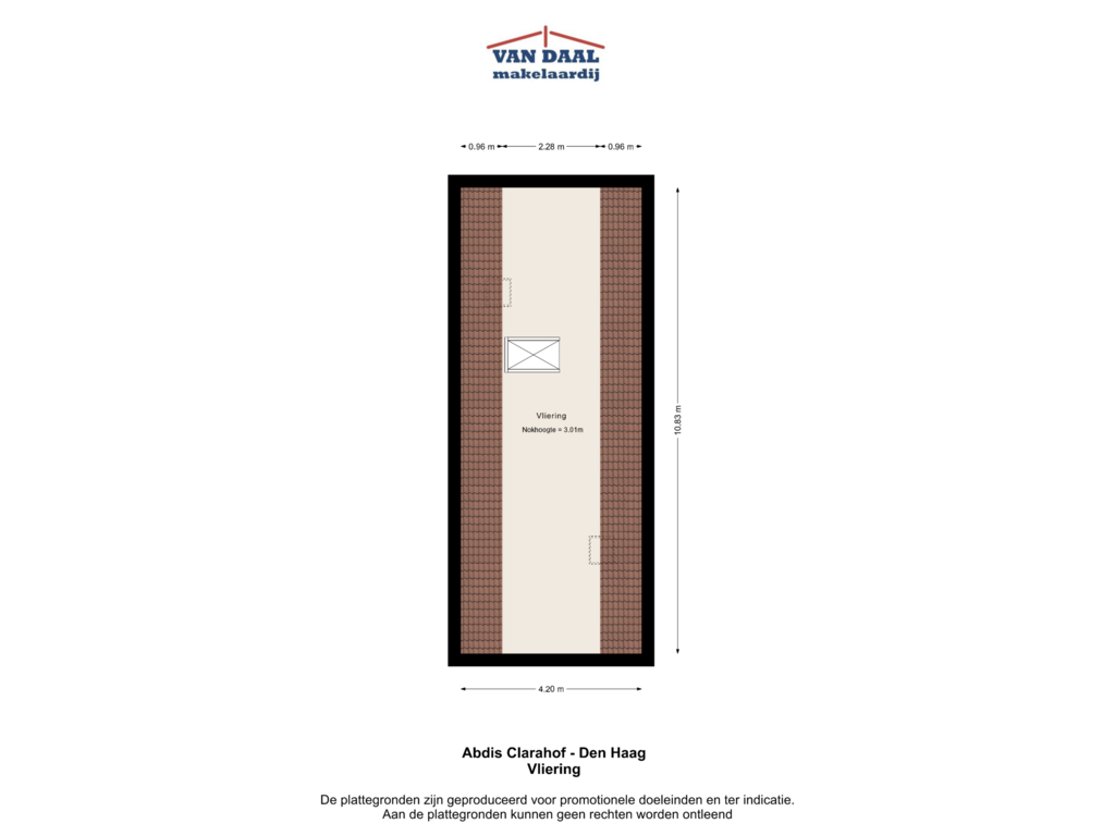 View floorplan of Vliering of Abdis Clarahof 5