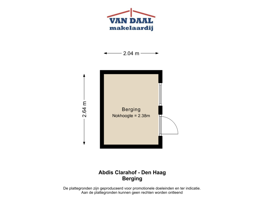 View floorplan of Berging of Abdis Clarahof 5