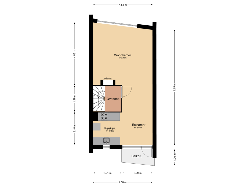 Bekijk plattegrond van 1e Verdieping van Linnaeus-serre 13