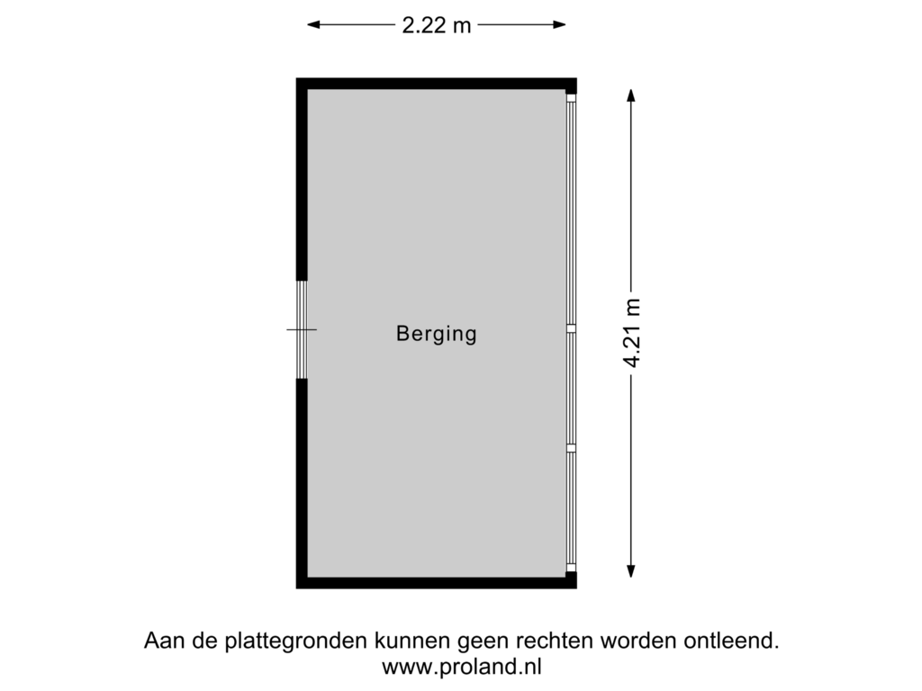 Bekijk plattegrond van Berging van Karel de Grotelaan 160