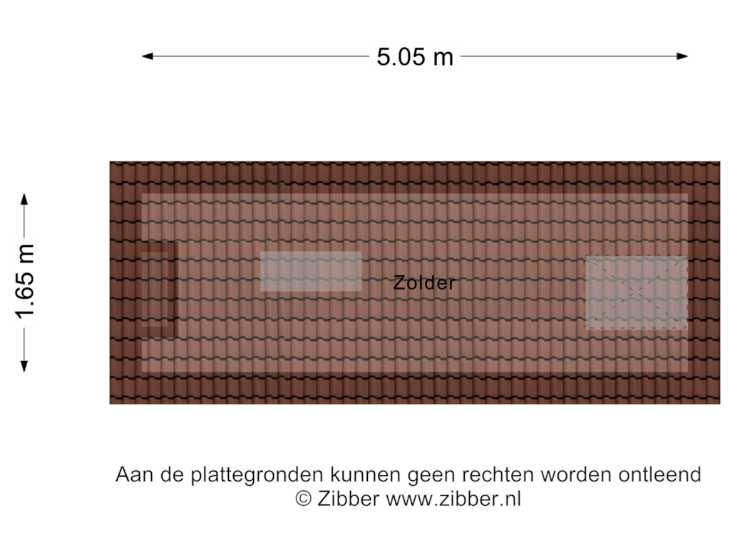 View floorplan of Zolder of De Eendracht 5