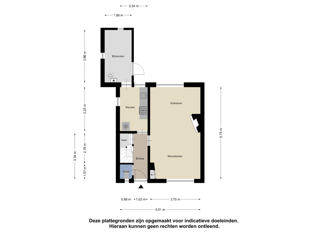 Bekijk plattegrond van Begane Grond van Vijverpark 77