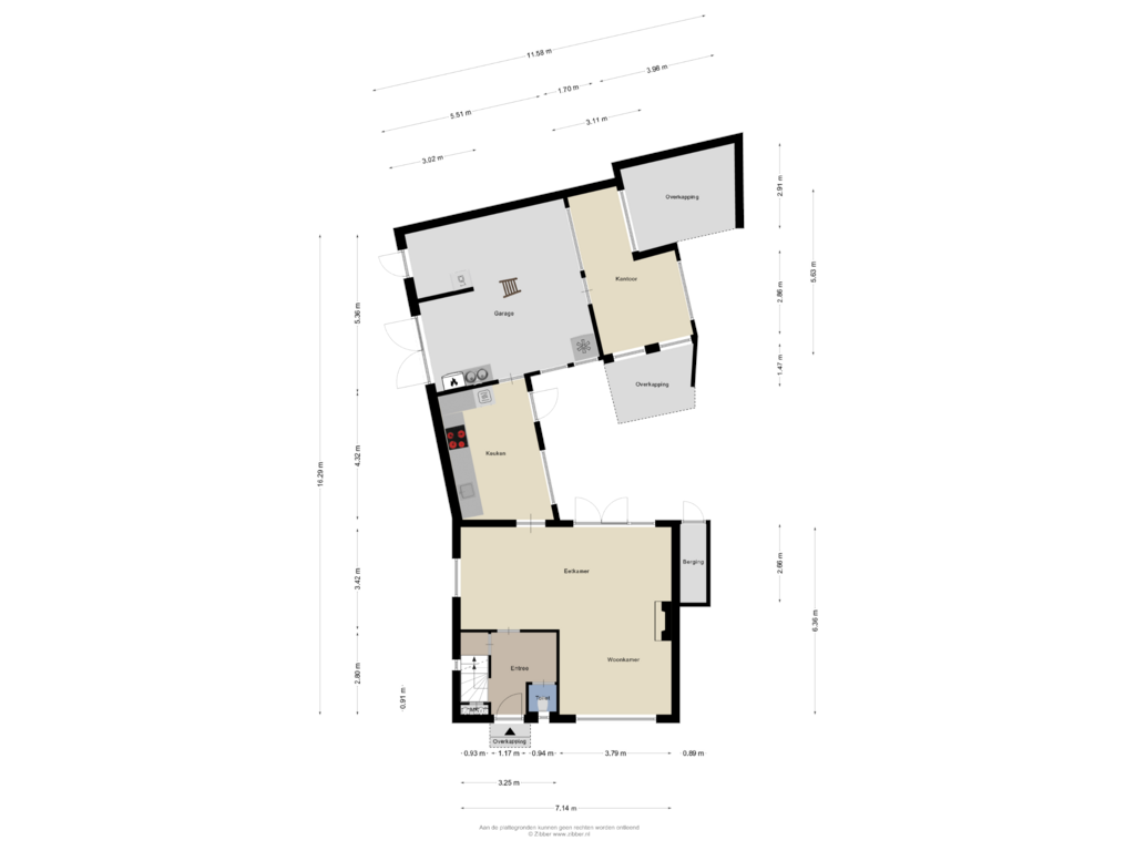 Bekijk plattegrond van Begane Grond van Zwanensingel 1