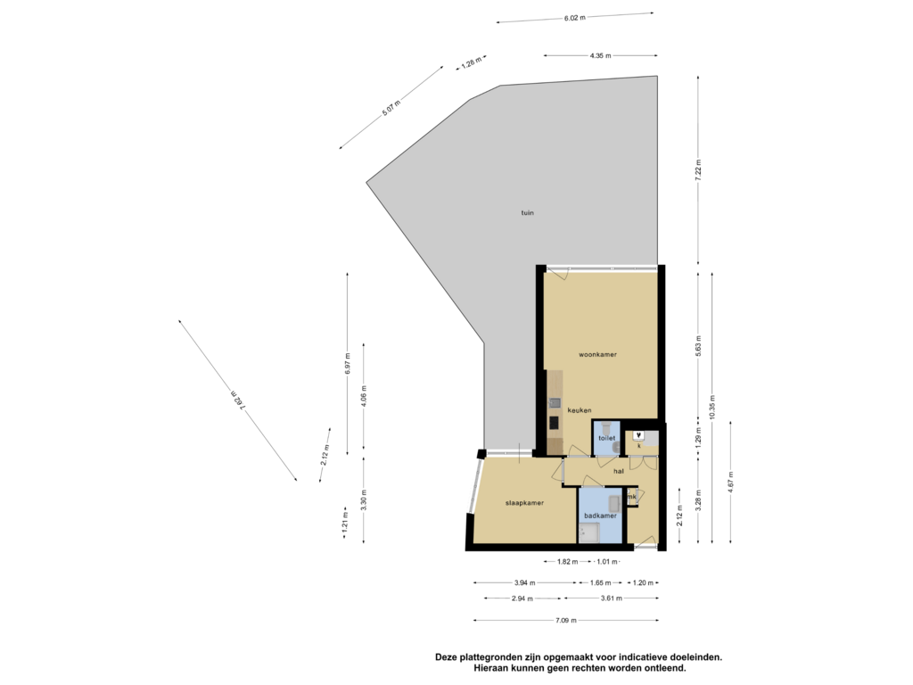 Bekijk plattegrond van Overzicht woning van Le Sage ten Broeklaan 11-07