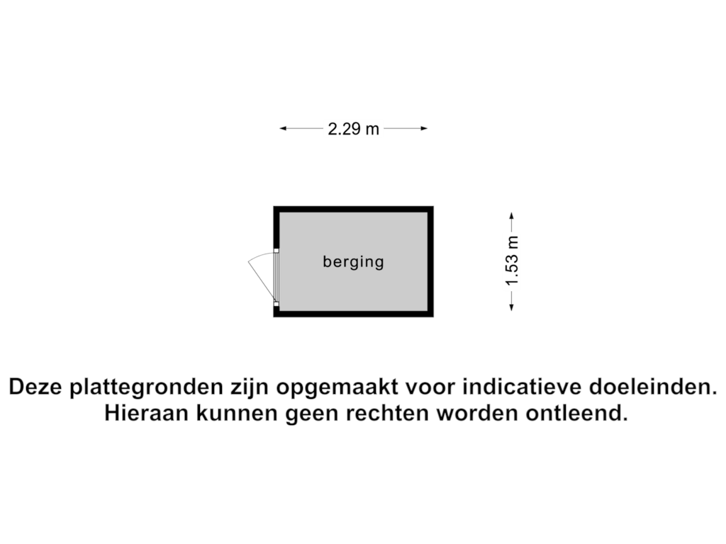 Bekijk plattegrond van Berging van Le Sage ten Broeklaan 11-07