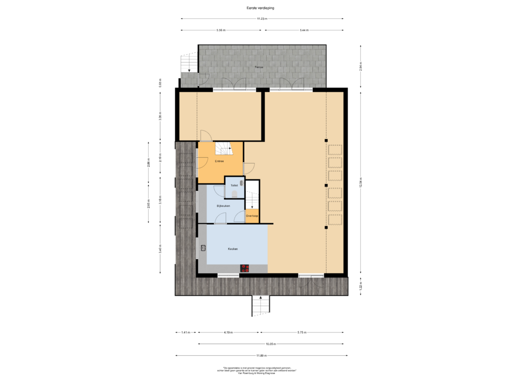 View floorplan of Eerste verdieping of Hofland 22