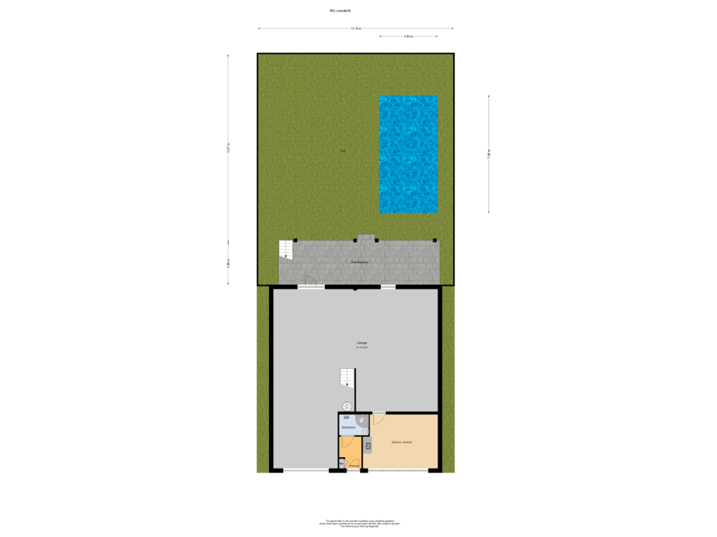 View floorplan of BG overzicht of Hofland 22