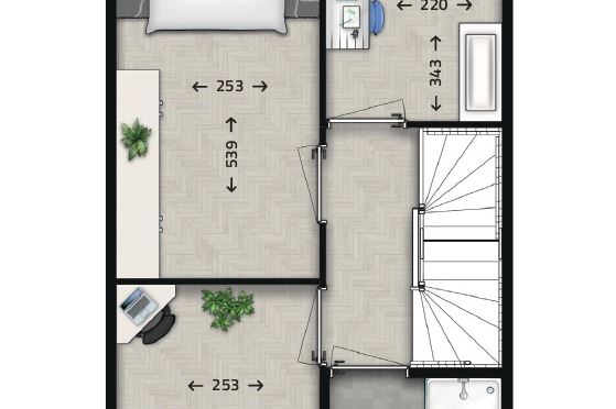 Bekijk foto 6 van Tussenwoningen (Bouwnr. 5)