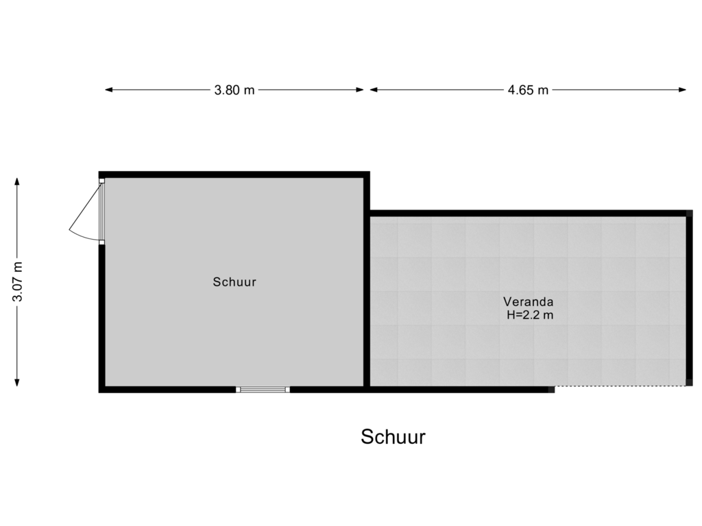 Bekijk plattegrond van Schuur van Debussylaan 8