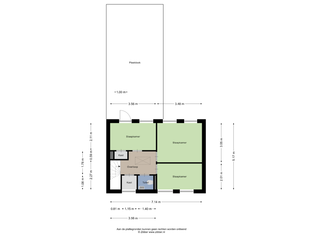 Bekijk plattegrond van Eerste verdieping van Bremstraat 115