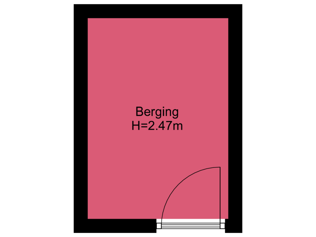 View floorplan of Berging of Opsterland 130