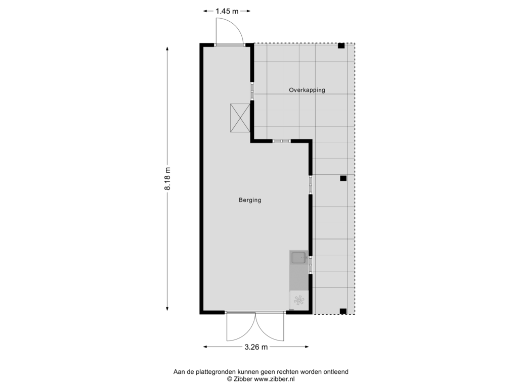 Bekijk plattegrond van Berging van Bernagie 21