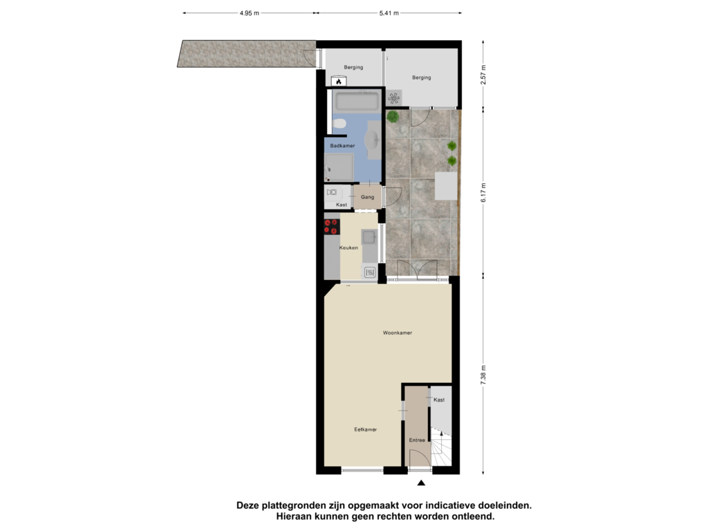 View floorplan of Begane Grond_Tuin of Julianastraat 5