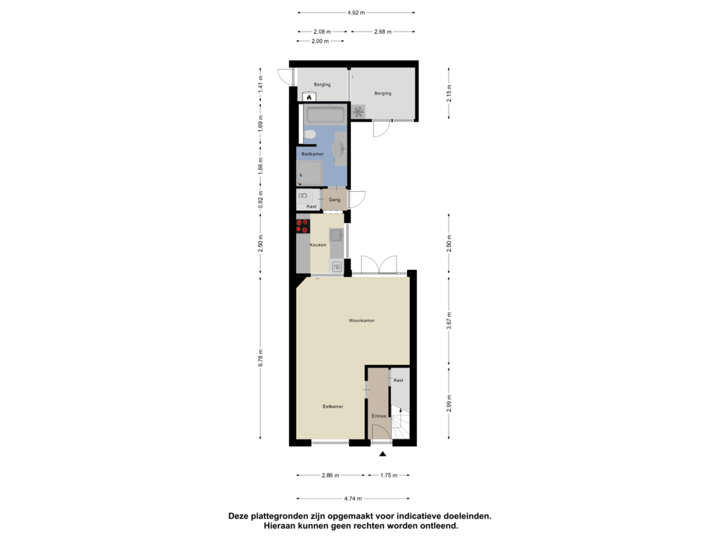 View floorplan of Begane Grond of Julianastraat 5