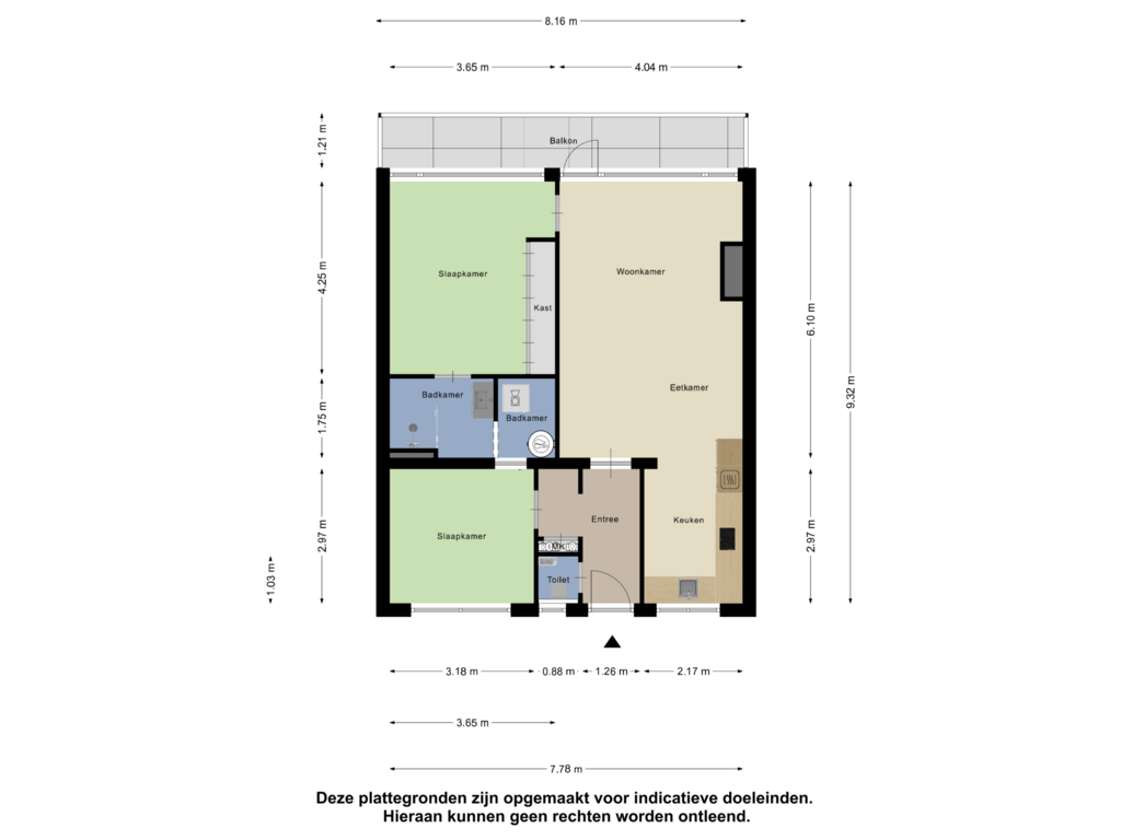 Bekijk plattegrond van Appartement van Herenstraat 129