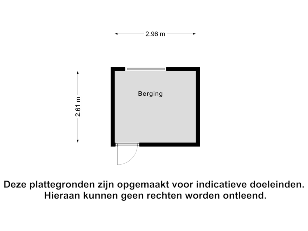 Bekijk plattegrond van Berging van Zuid Willemsvaart 124-F