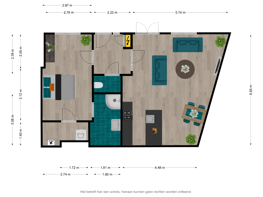 Bekijk plattegrond van Begane grond van Ede Staalstraat 14