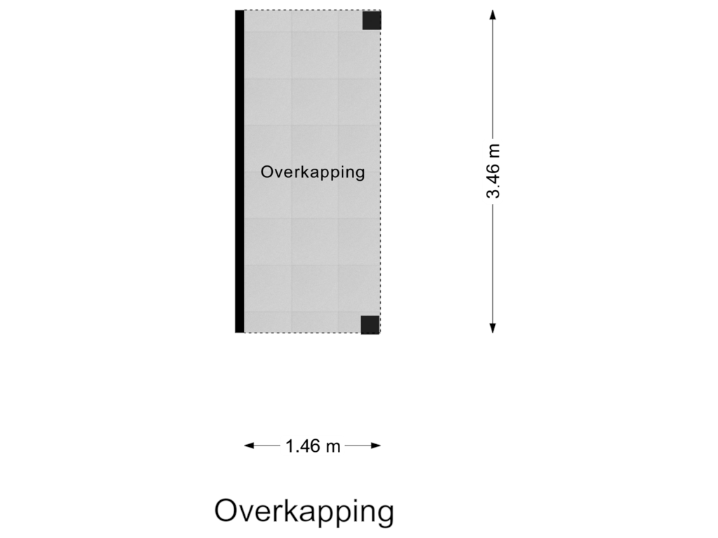 Bekijk plattegrond van Overkapping van Oosteinde 126