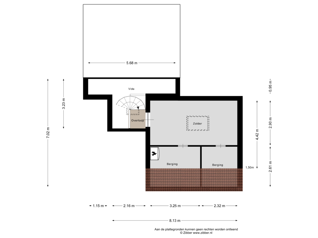 View floorplan of Tweede Verdieping of De Wouden 82