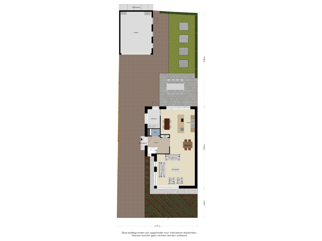 View floorplan of Begane Grond - Tuin of Siegersslag 31