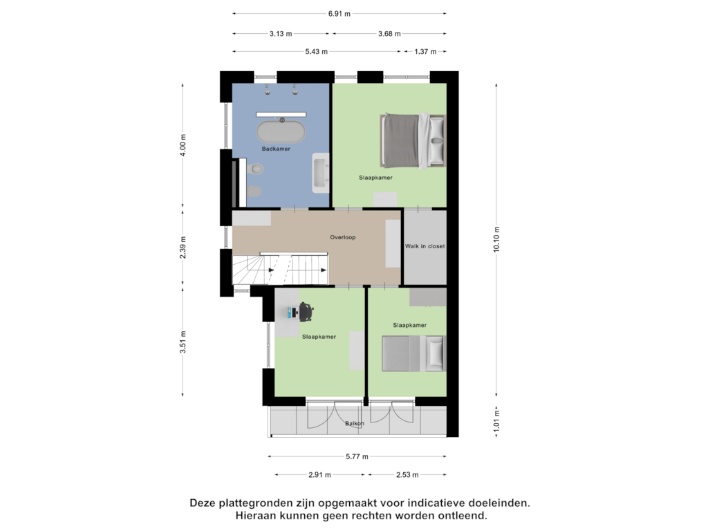 View floorplan of Eerste Verdieping of Siegersslag 31