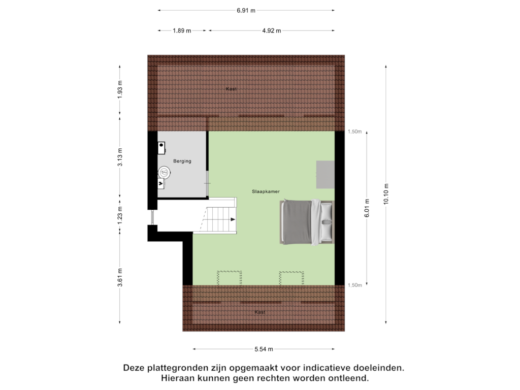 View floorplan of Tweede Verdieping of Siegersslag 31