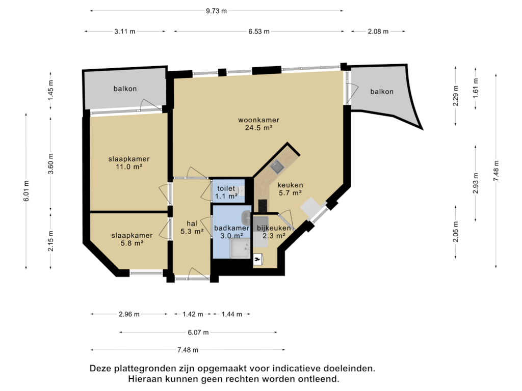 Bekijk plattegrond van Appartement van St. Vitusplein 43