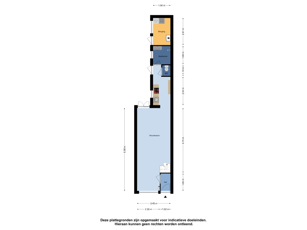 Bekijk plattegrond van Begane Grond van Nieuwstraat 8