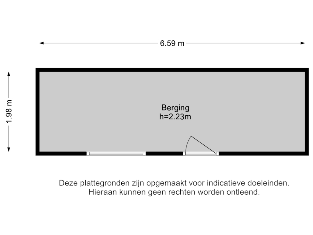 Bekijk plattegrond van Berging van Nunspeetlaan 238