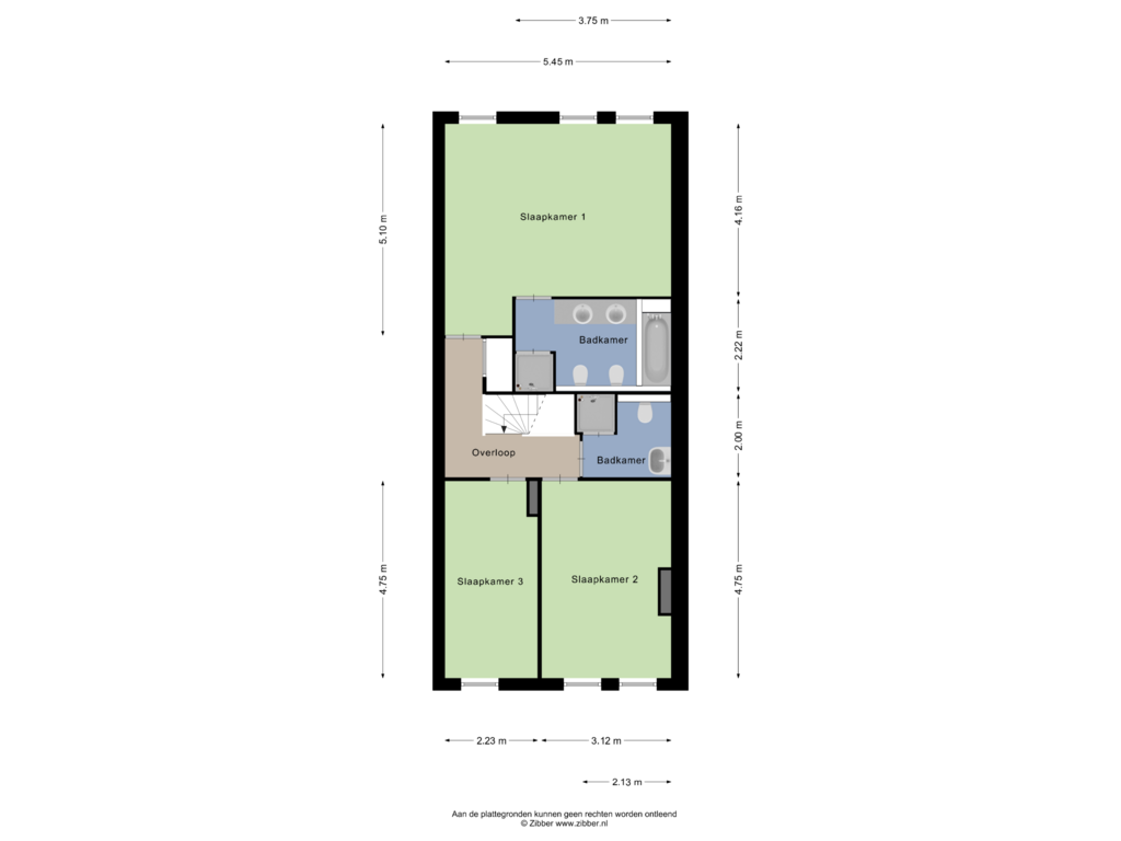 Bekijk plattegrond van Tweede verdieping van Kabbelaarsbank 3-17