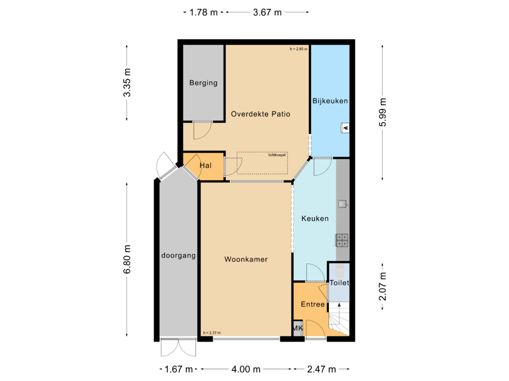 Bekijk plattegrond van Begane Grond van Goudenregenstraat 37