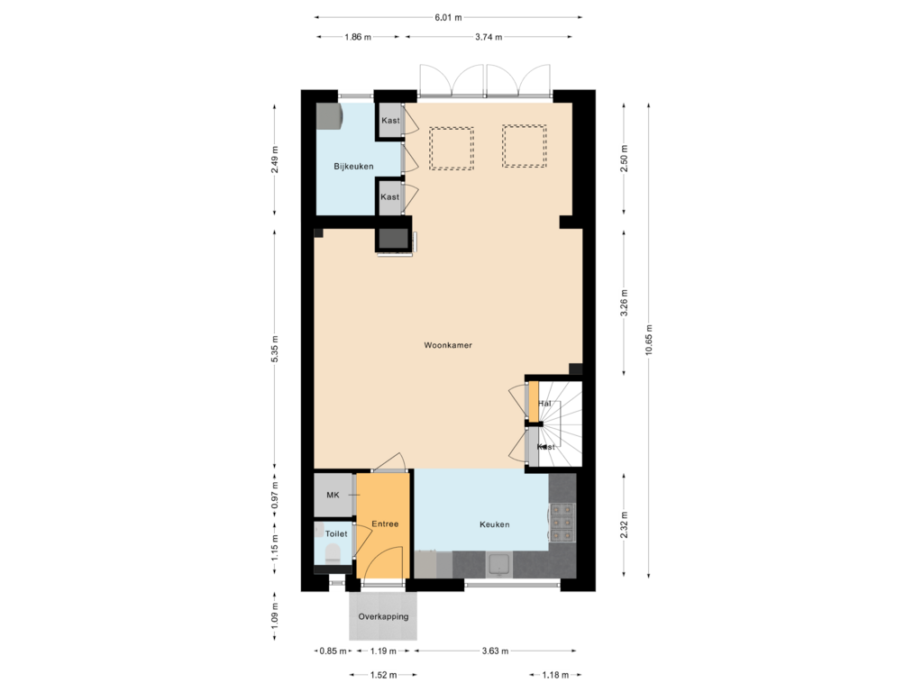 Bekijk plattegrond van Begane Grond van Roskamp 30