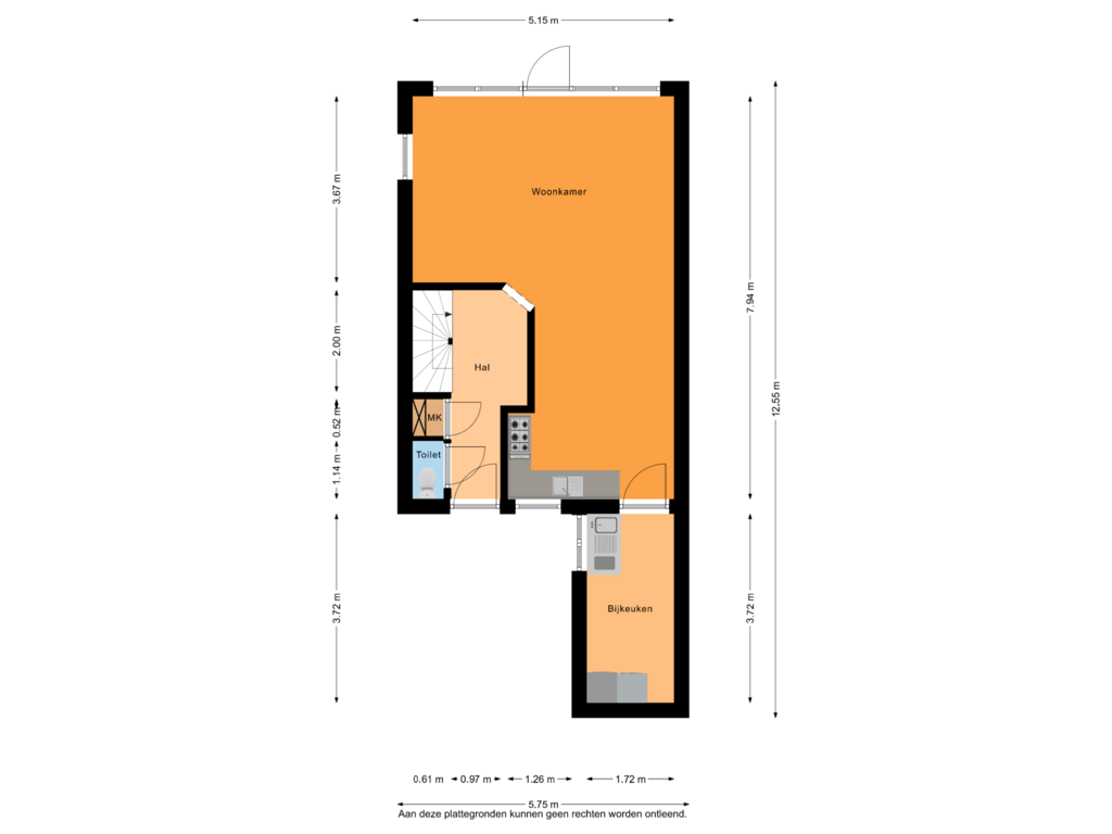 Bekijk plattegrond van Begane Grond van Kamp 12 69