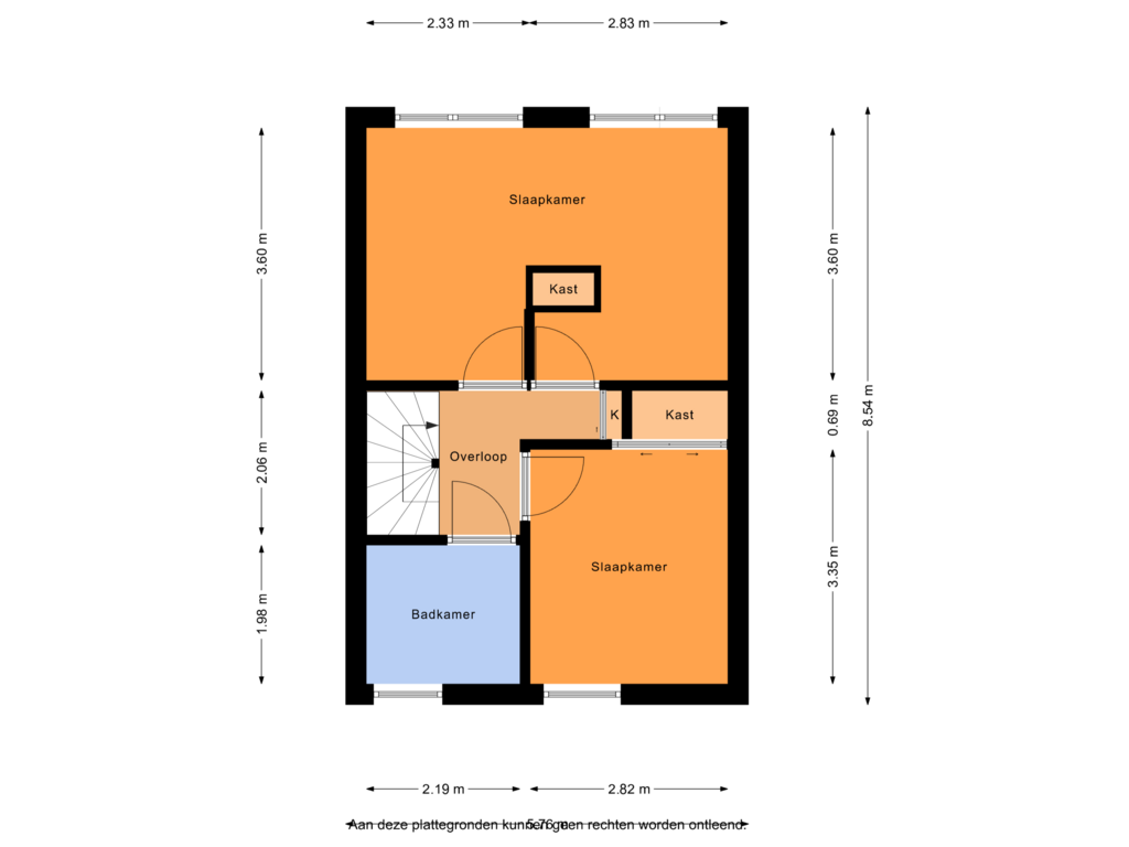 Bekijk plattegrond van Eerste Verdieping van Kamp 12 69