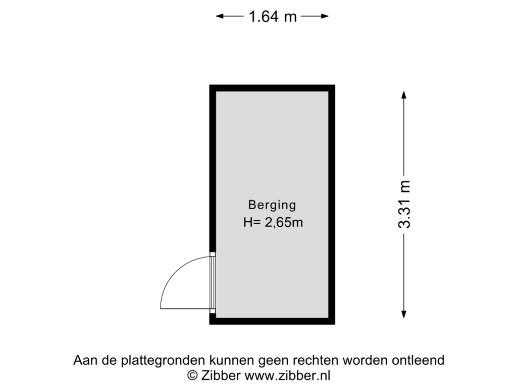 Bekijk plattegrond van Berging van Akkerwinde 324