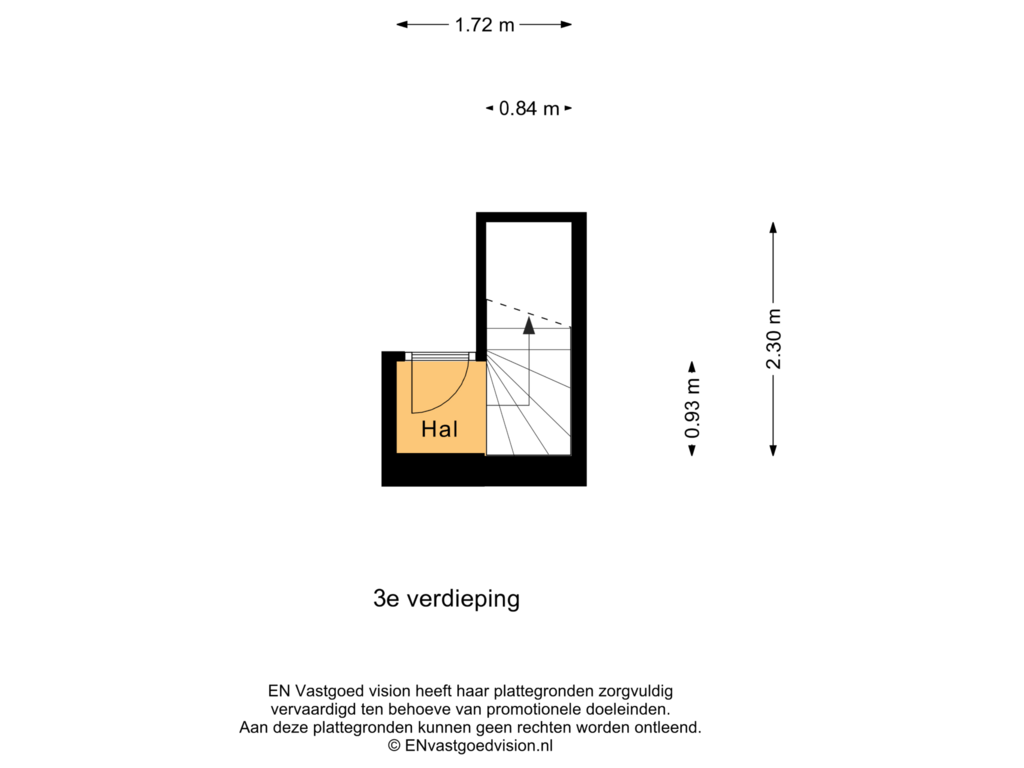 Bekijk plattegrond van 3e verdieping van Tweede Van der Helststraat 4-4