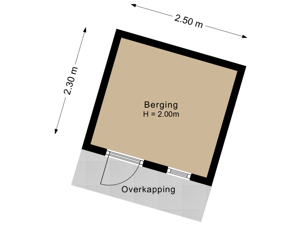 Bekijk plattegrond van Berging van Jean Romestraat 11