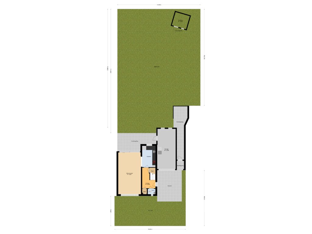 Bekijk plattegrond van Situatie van Jean Romestraat 11