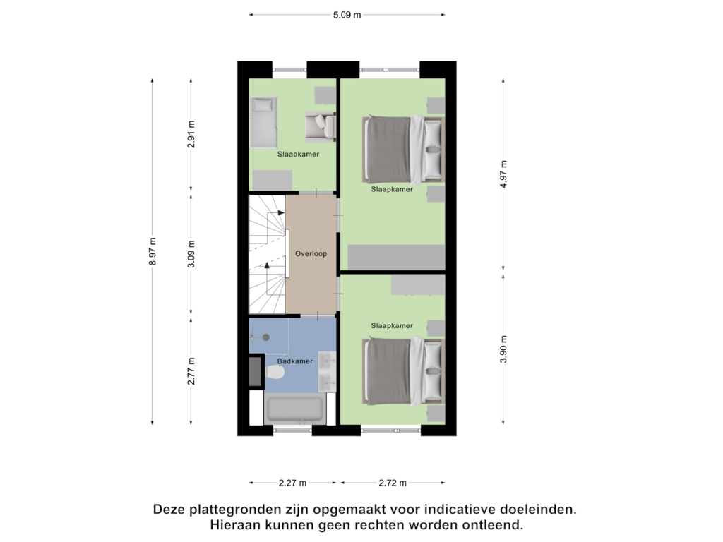 Bekijk plattegrond van Eerste verdieping van Laan van Chartroise 219